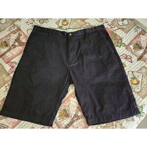 Volcom Shorts Corpo Class‎ Style Vintage Black Bermuda Flat Front Men's Size 38